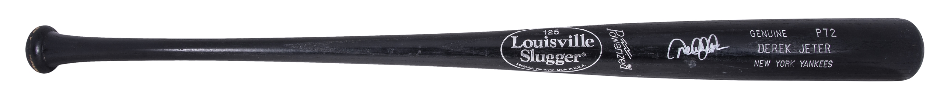 1998 Derek Jeter Game Used & Signed Louisville Slugger P72 Model Bat - World Series Champions and Team of the Century Season! (PSA/DNA GU 8.5 & JSA)